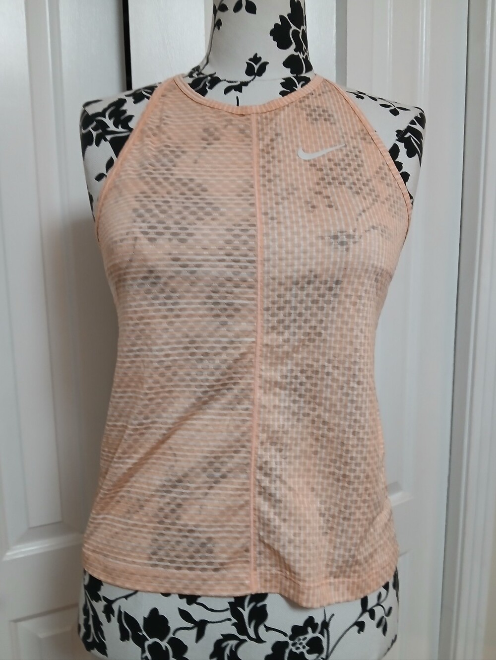 Nike Peach Mesh Racerback Tank Top